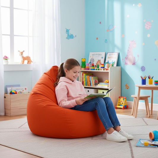 Sitzsack BeanBag Easy XL, orange