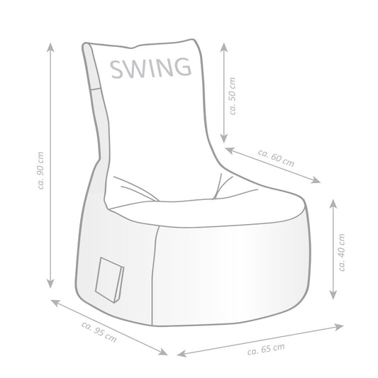 Sitzsack Swing Scuba, altrose