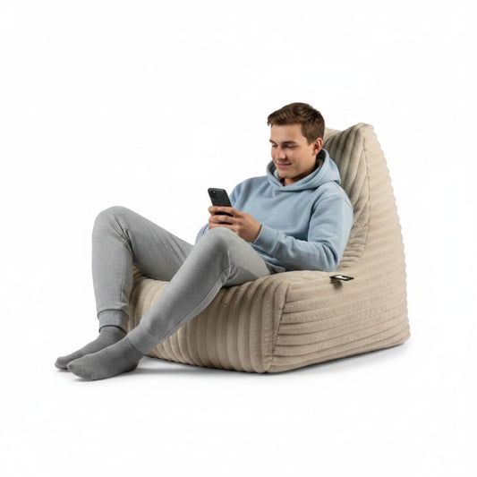 Sitzsack b-bag-mighty-b Indoor Cord beige