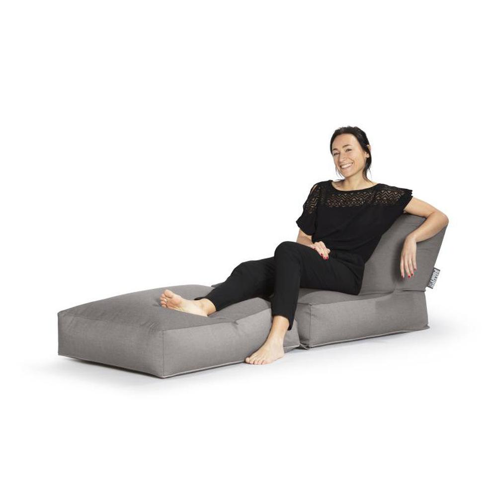Sitzsack Twist OUTSIDE, grau (mit Innenhülle)