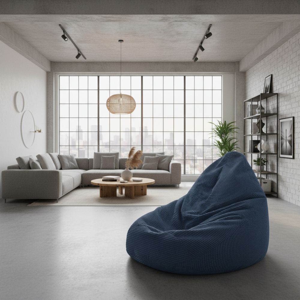 Sitzsack Flumpster Dune XXL, dunkelblau