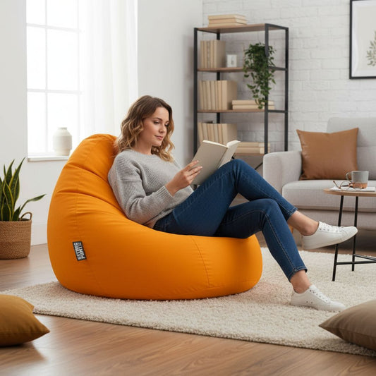 Sitzsack BeanBag Easy XXL, gelb