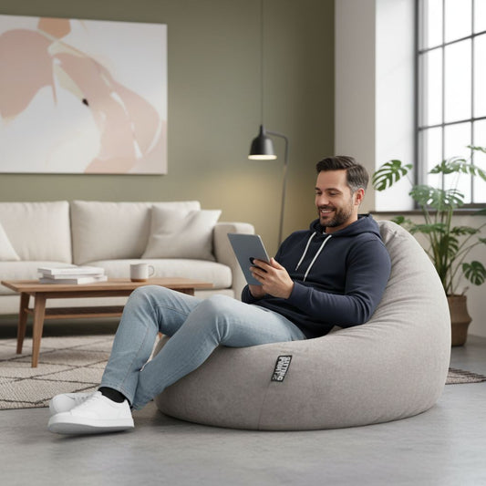 Sitzsack BeanBag Easy XXL, grau