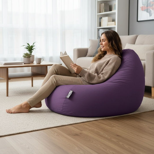 Sitzsack BeanBag Easy XXL, lila