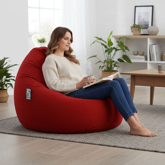 Sitzsack BeanBag Easy XXL, rot
