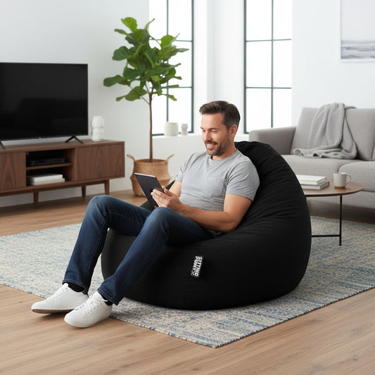 Sitzsack BeanBag Easy XXL, schwarz