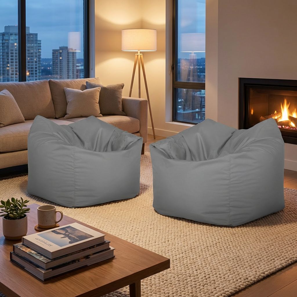 Sitzsack Flumpo Breeze, grau