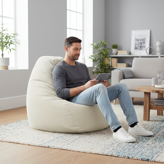 Sitzsack BeanBag Shara XXL, beige