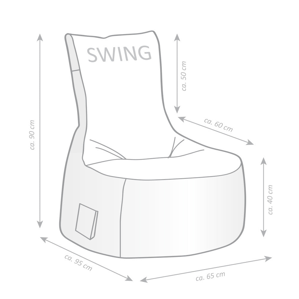 Sitzsack Swing Scuba, rot