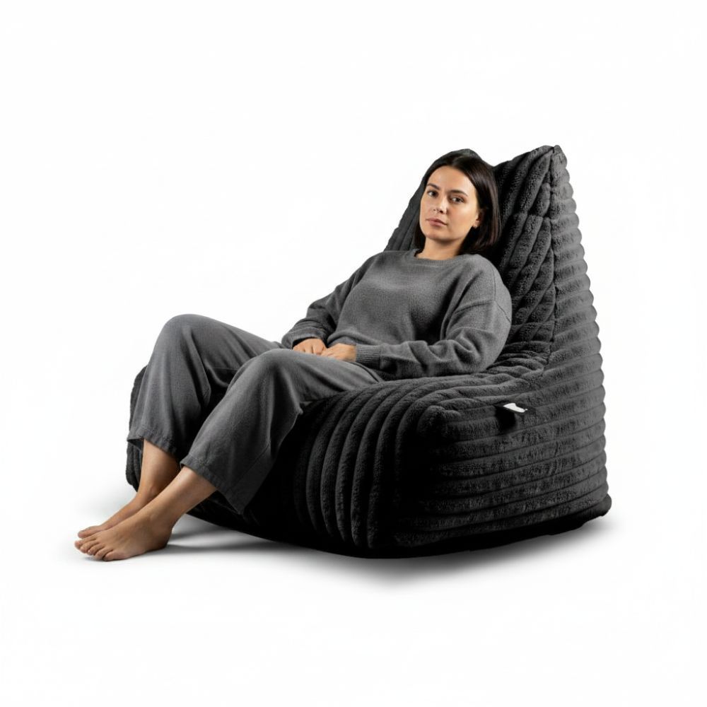 Sitzsack b-bag-mighty-b Indoor Cord grau
