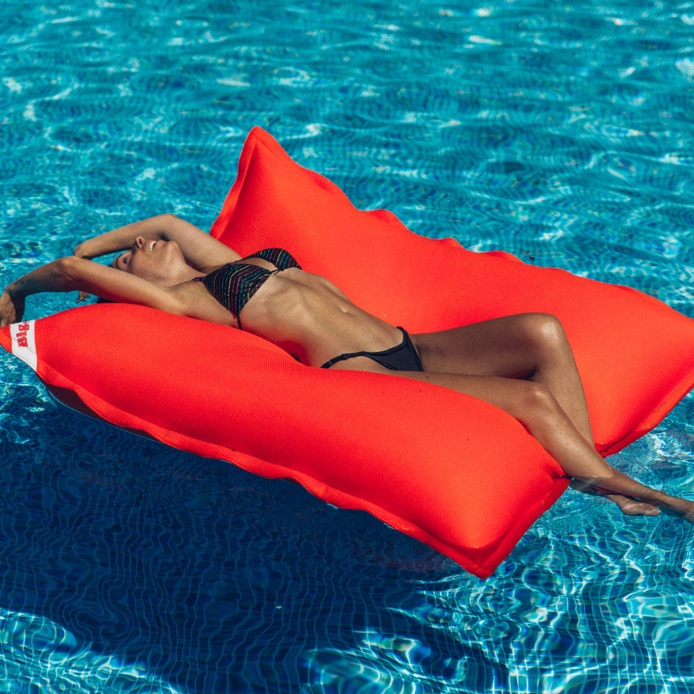 Sitzsack Schwimmkissen orange