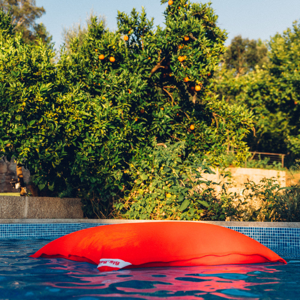 Sitzsack Schwimmkissen orange