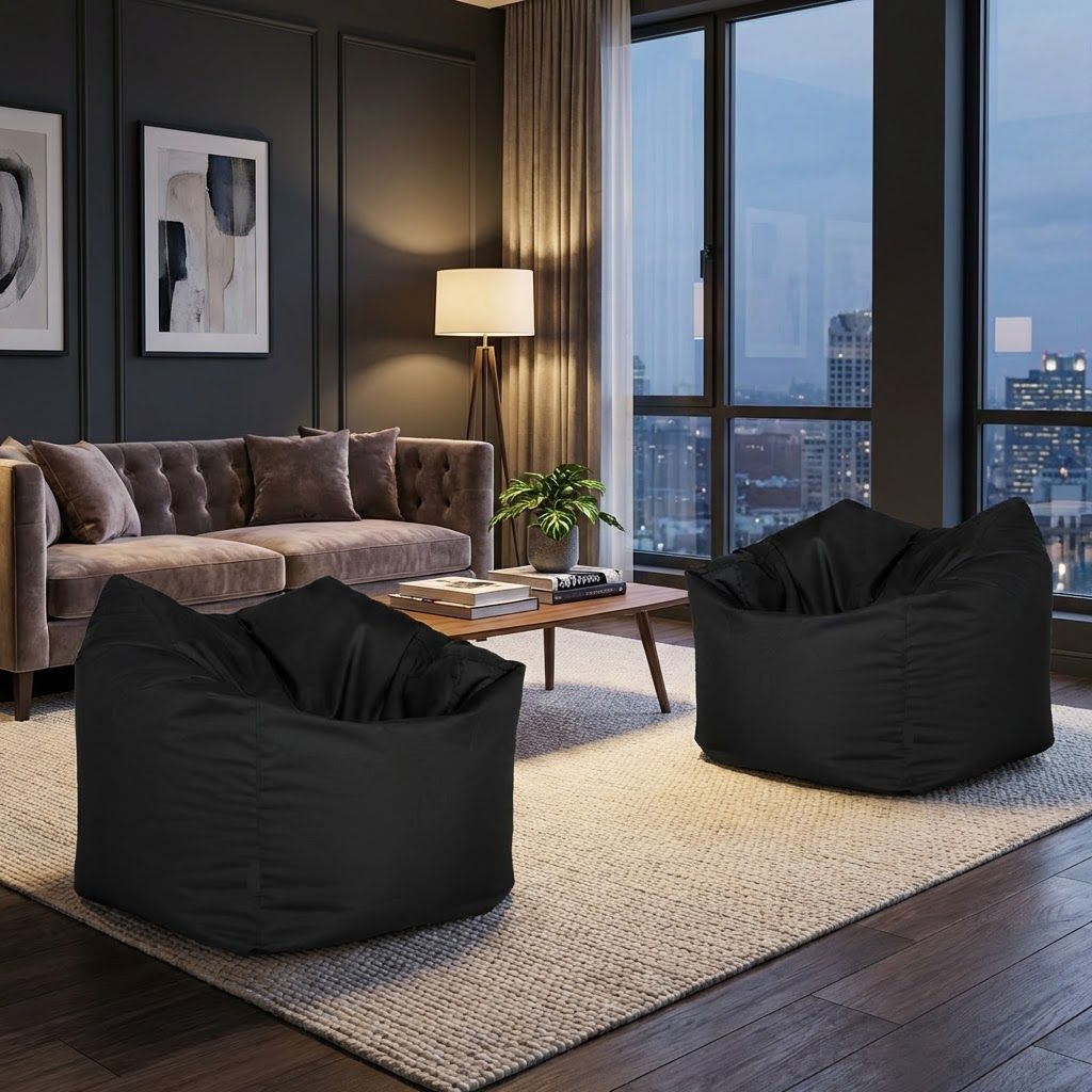 Sitzsack Flumpo Breeze, schwarz