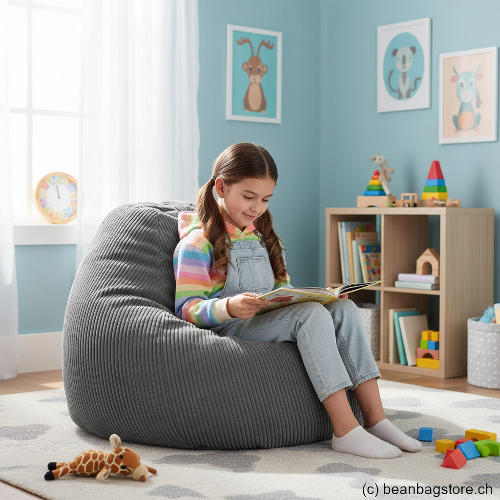 Sitzsack BeanBag Shara XL, anthrazit