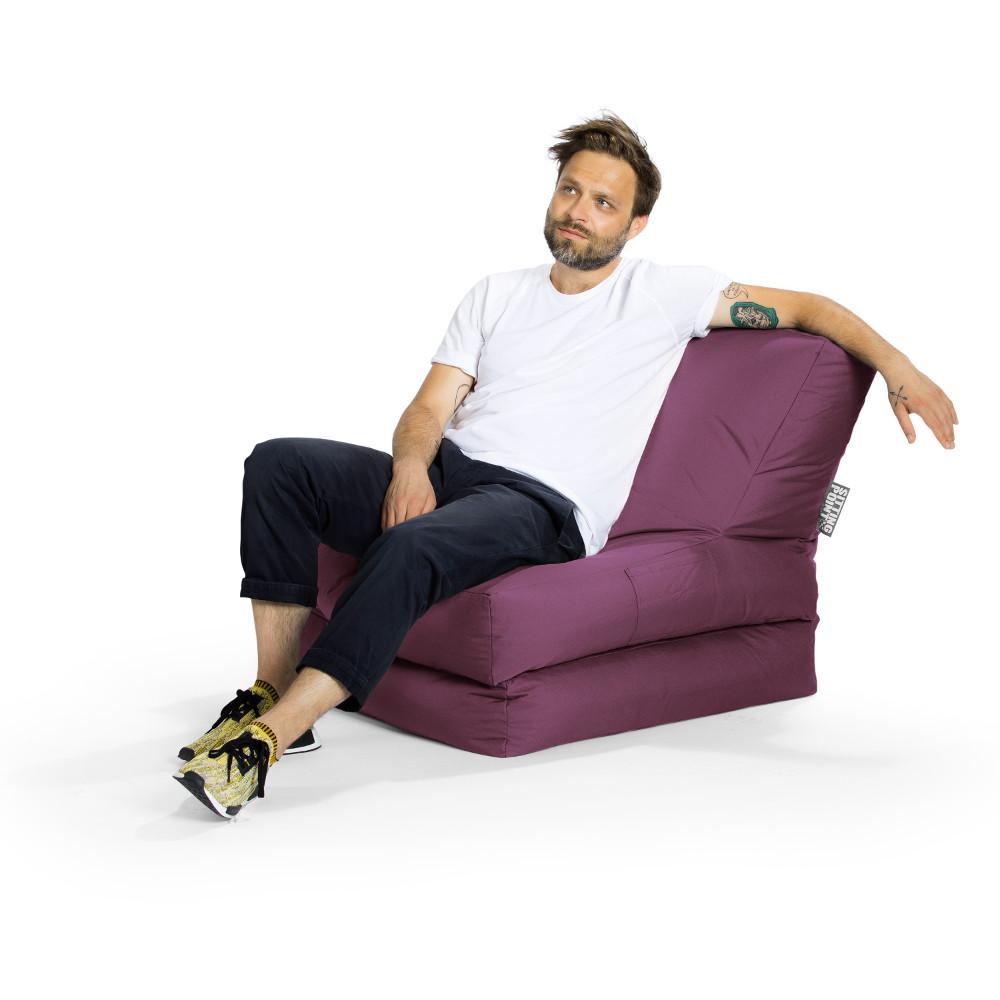 Sitzsack Twist Scuba, aubergine