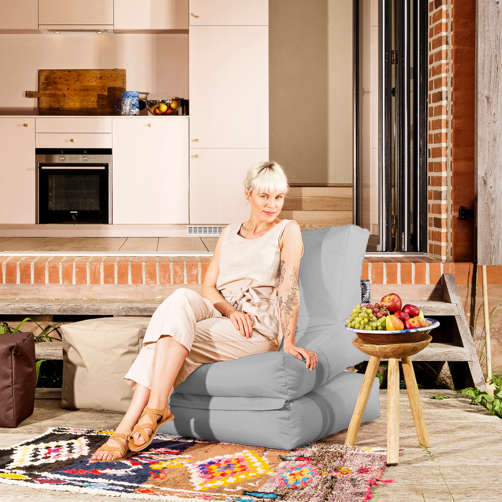 Sitzsack Twist Scuba, grau