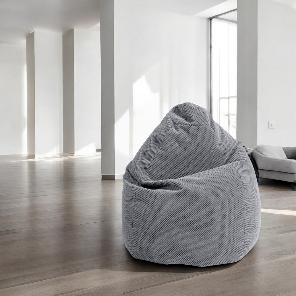 Sitzsack BeanBag Comodo XL, mittelgrau