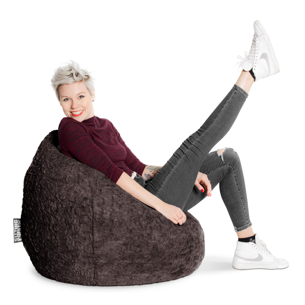 Sitzsack BeanBag Fluffy XL, anthrazit