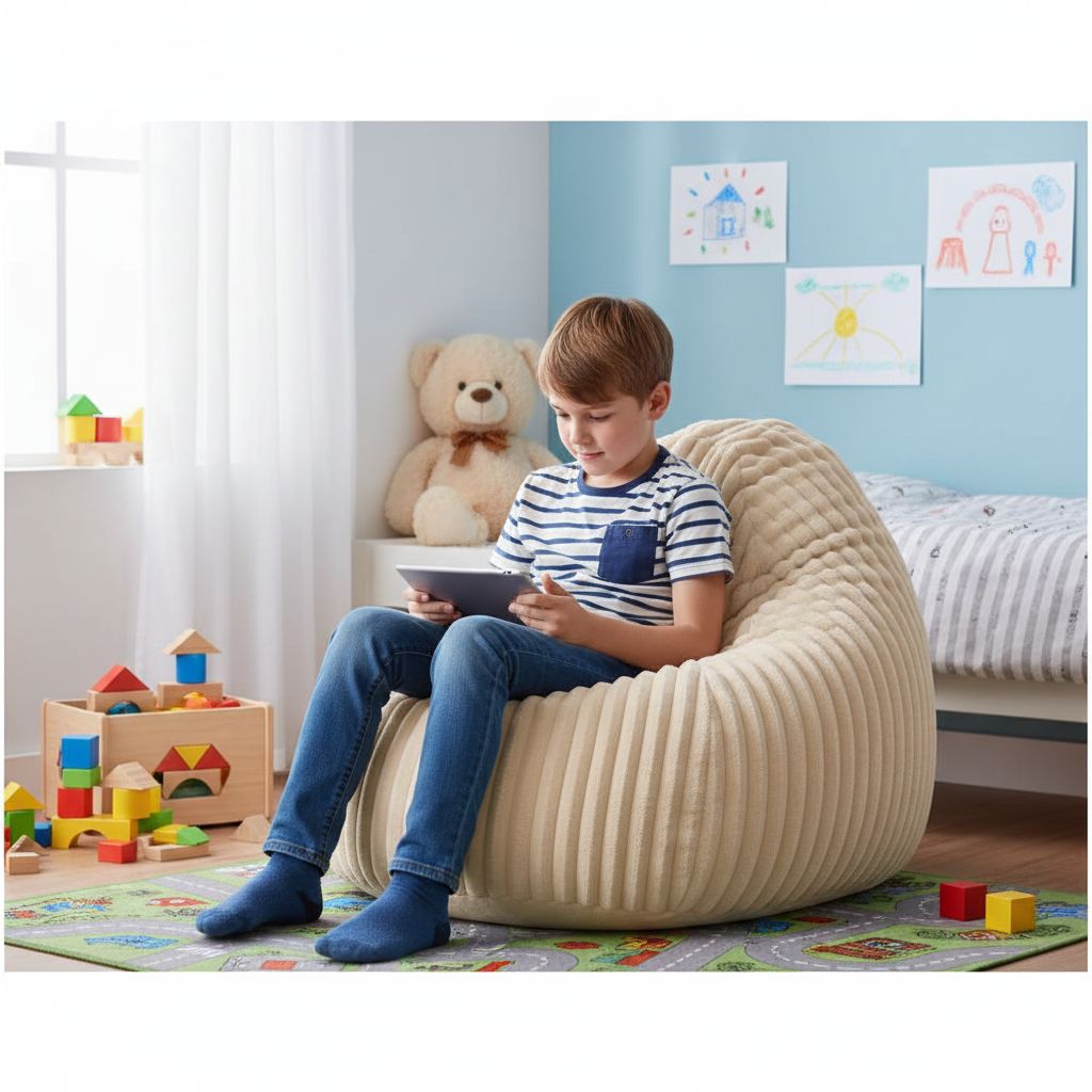 Sitzsack BeanBag Raya XL, natur