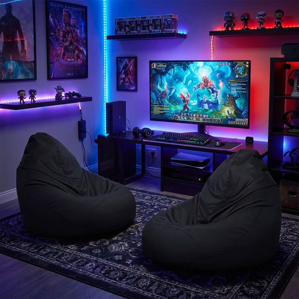 Sitzsack Flumpster Breeze XXL, schwarz