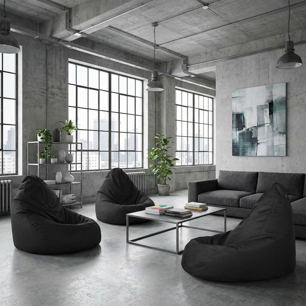 Sitzsack Flumpster Breeze XXL, schwarz