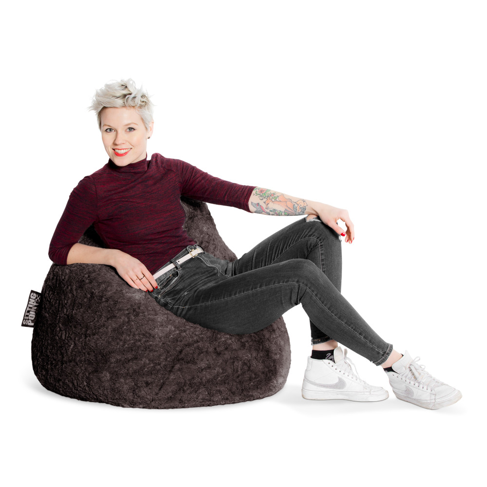 Sitzsack BeanBag Fluffy XL, anthrazit