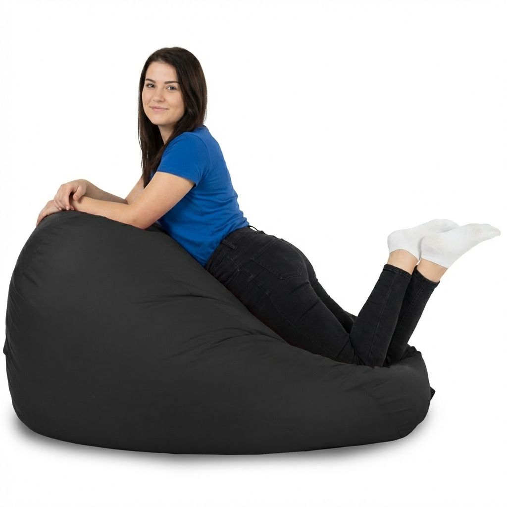 Sitzsack Flumpy Breeze XXL, schwarz