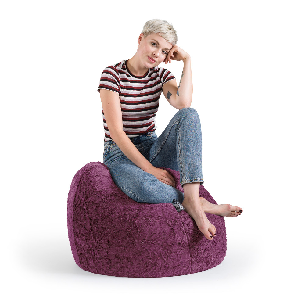 Sitzsack BeanBag Fluffy XL, aubergine