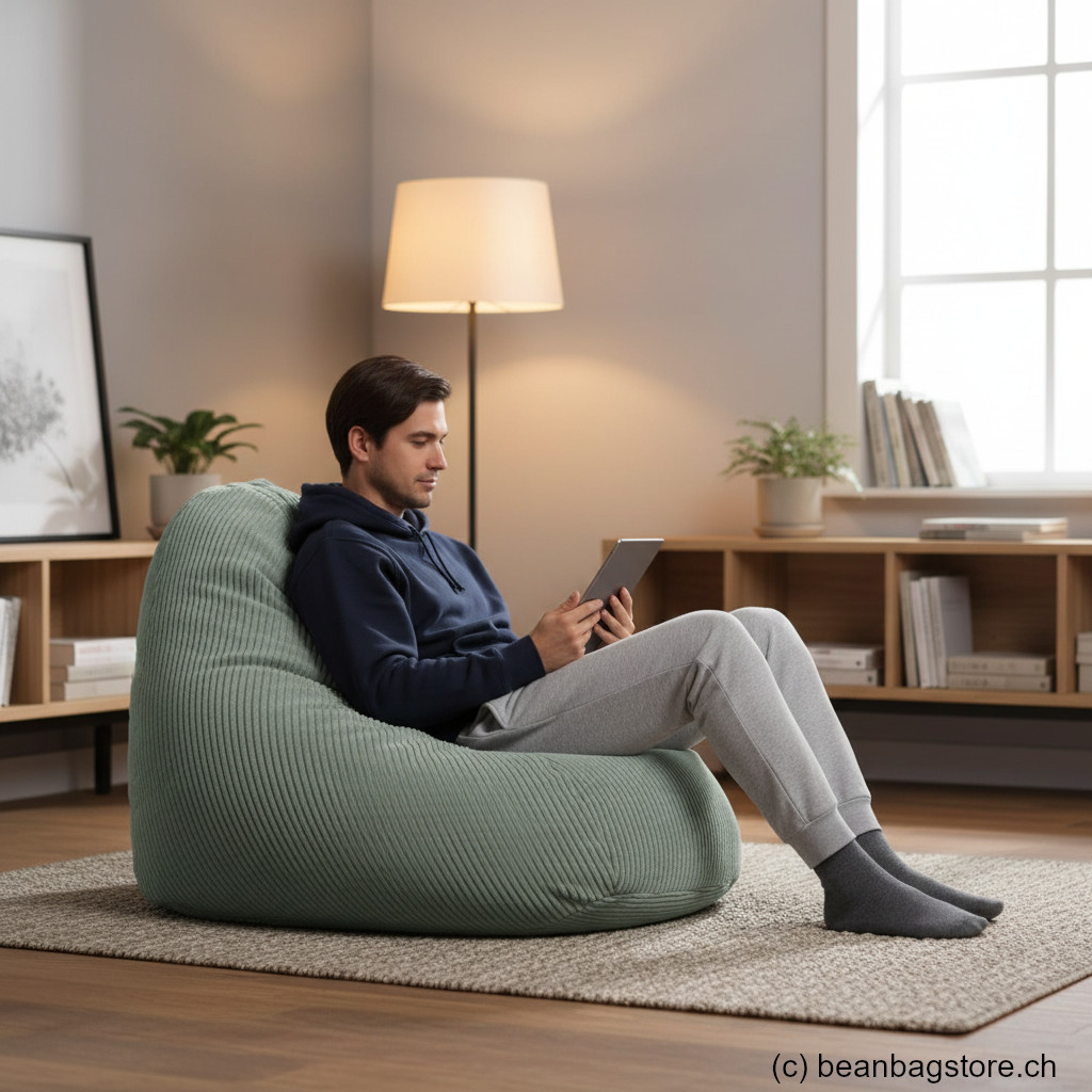 Sitzsack BeanBag Shara XXL, salbei