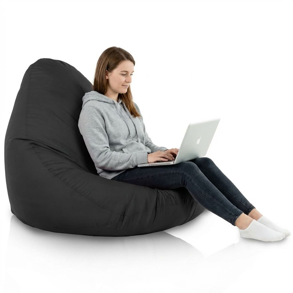 Sitzsack Flumpster Breeze XXL, schwarz