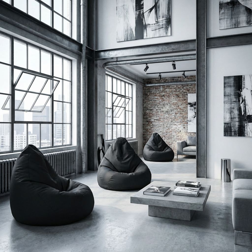 Sitzsack Flumpster Breeze XXL, schwarz