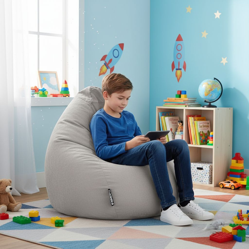 Sitzsack BeanBag Easy XL, grau