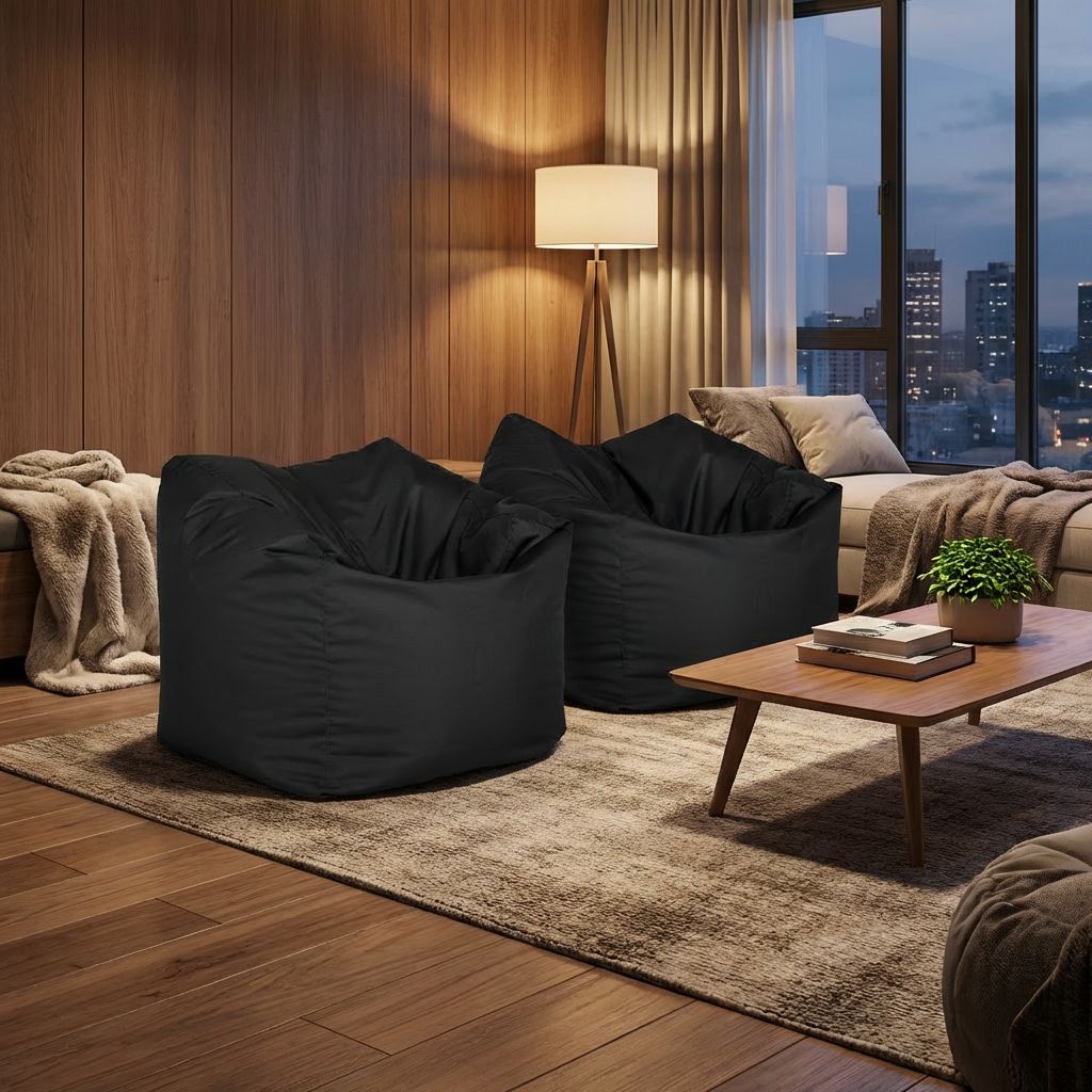 Sitzsack Flumpo Breeze, schwarz