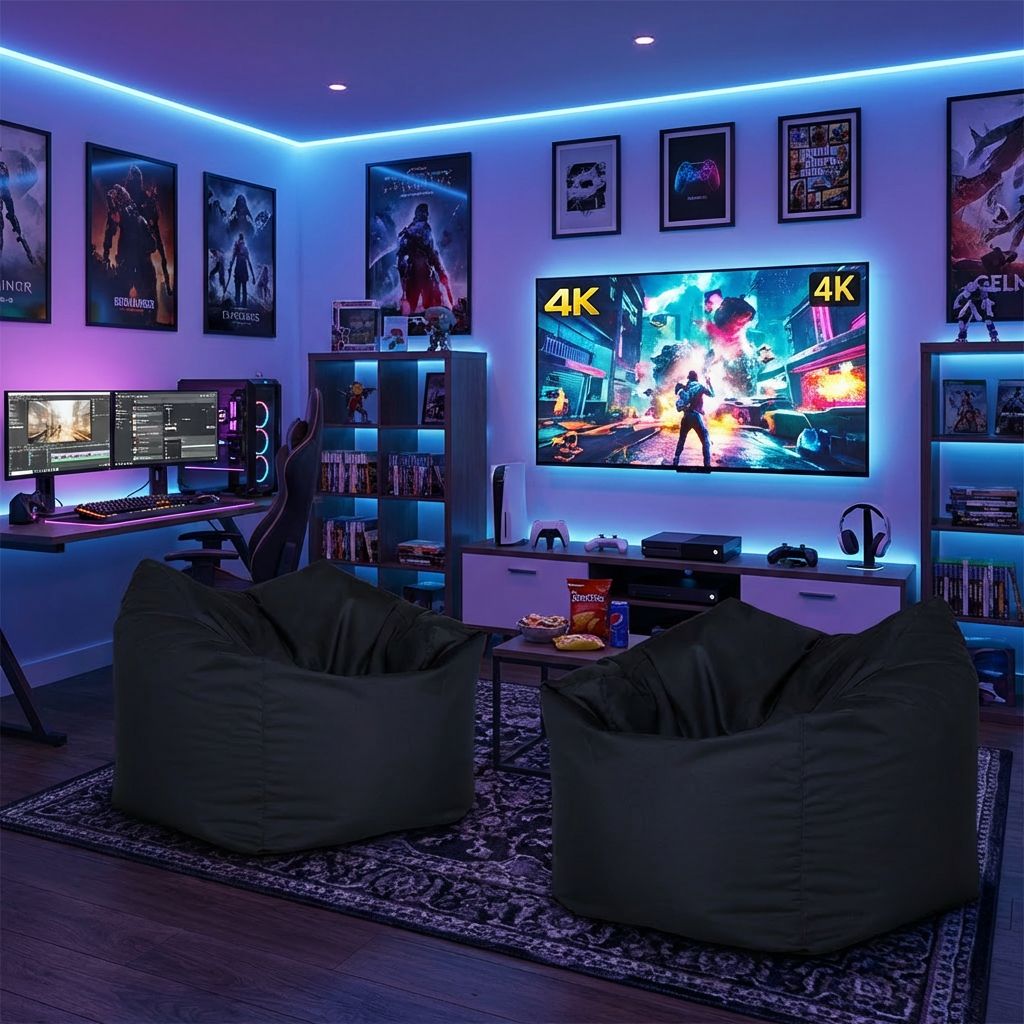 Sitzsack Flumpo Breeze, schwarz