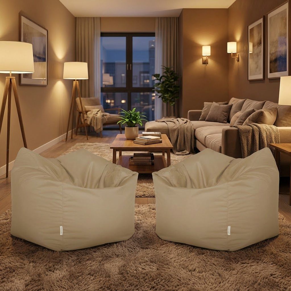 Sitzsack Flumpo Breeze, beige