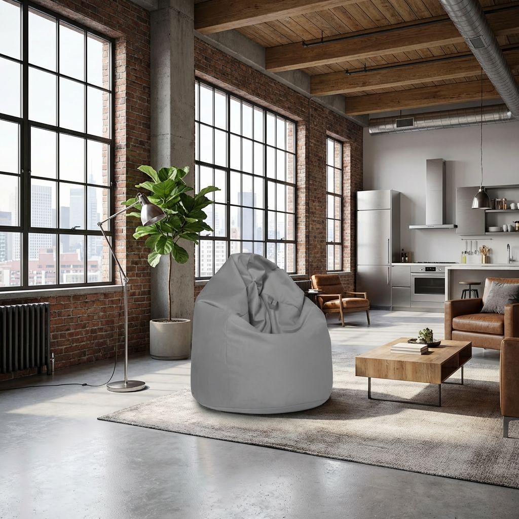 Sitzsack Flumpy Cloud XXL, grau