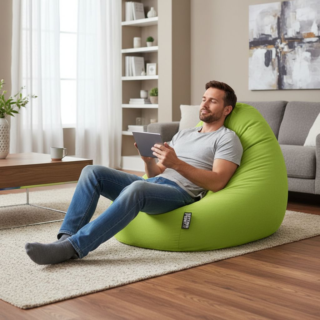 Sitzsack BeanBag Easy XXL, grün