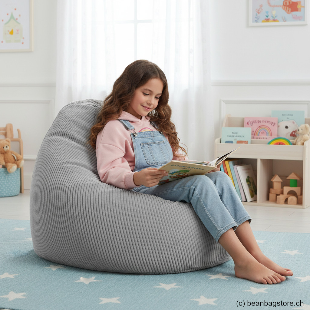 Sitzsack BeanBag Shara XL, grau