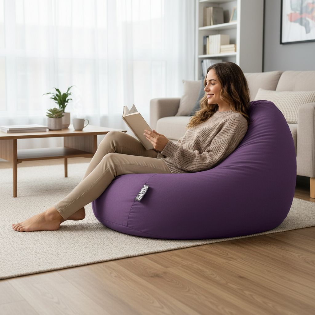 Sitzsack BeanBag Easy XXL, lila