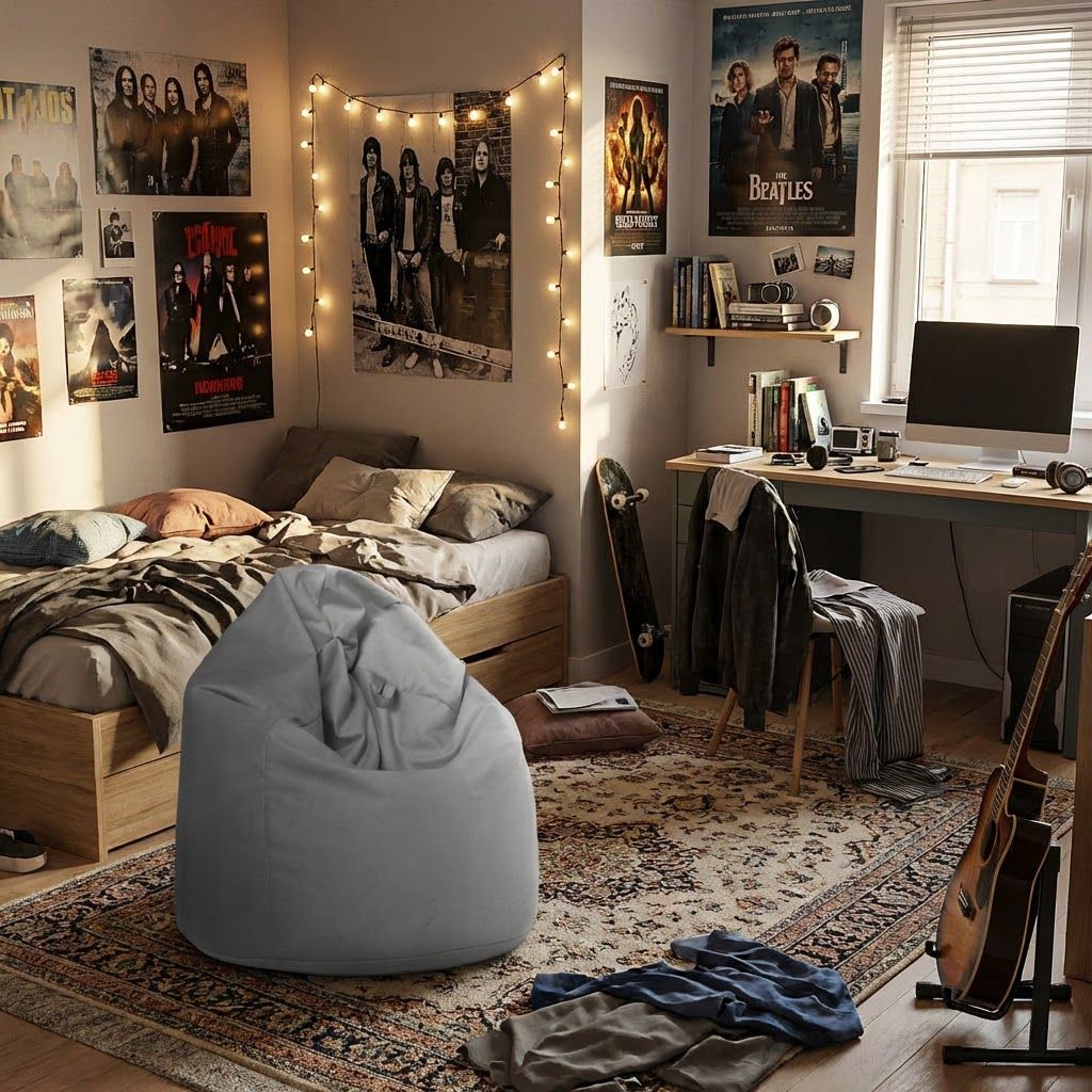 Sitzsack Flumpy Cloud XL, grau