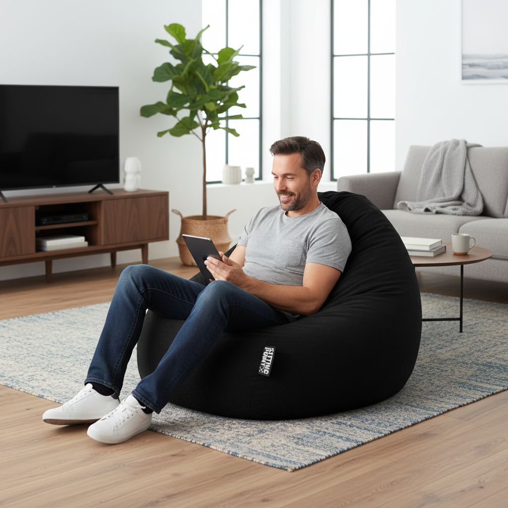 Sitzsack BeanBag Easy XXL, schwarz