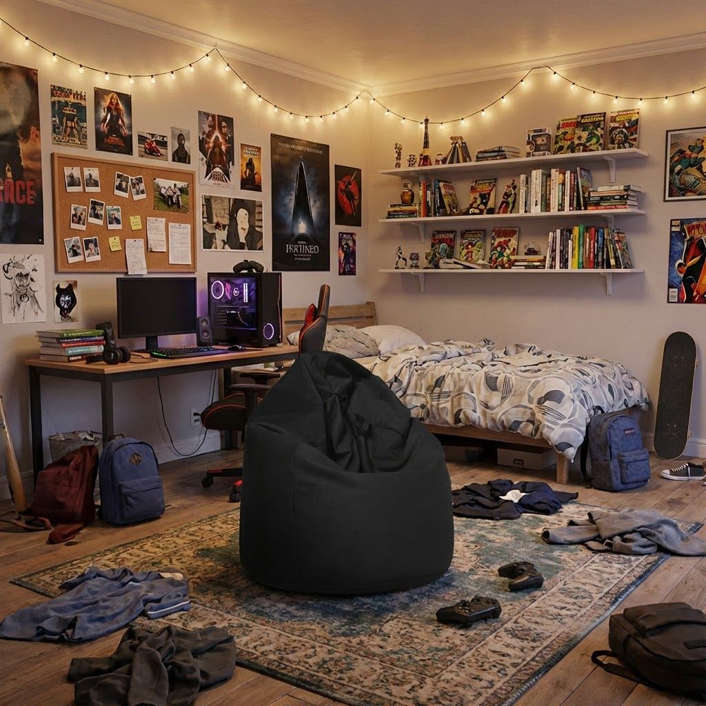 Sitzsack Flumpy Cloud XL, schwarz