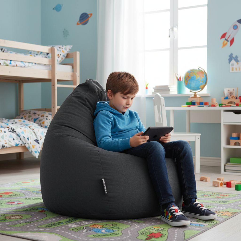 Sitzsack BeanBag Easy XL, anthrazit