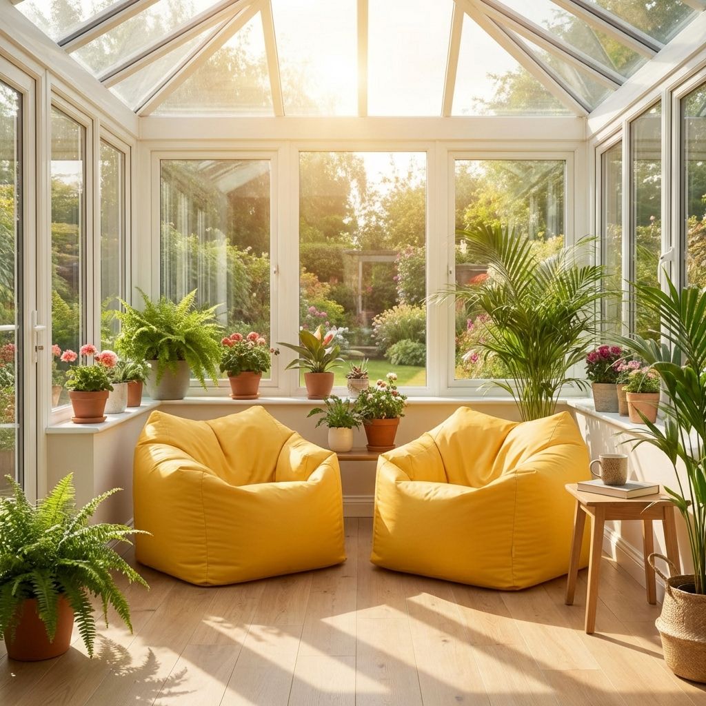 Sitzsack Flumpo Breeze, gelb