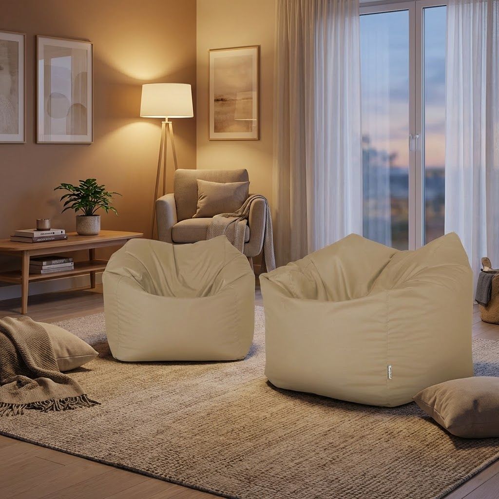 Sitzsack Flumpo Breeze, beige