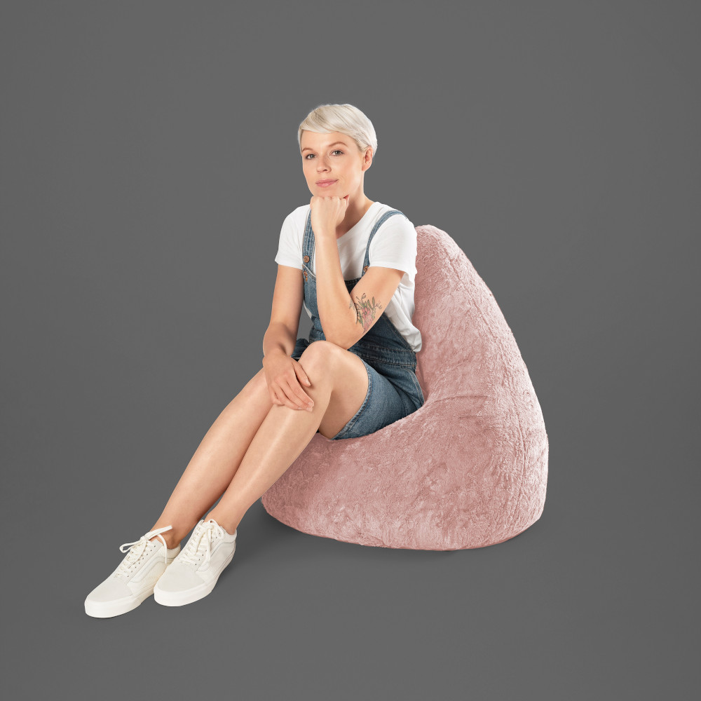 Sitzsack BeanBag Fluffy XL, altrose