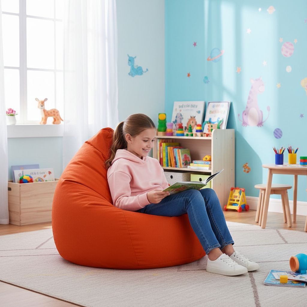 Sitzsack BeanBag Easy XL, orange