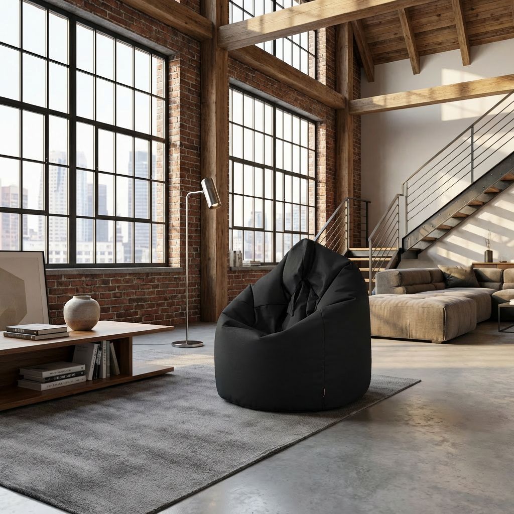 Sitzsack Flumpy Breeze XXL, schwarz