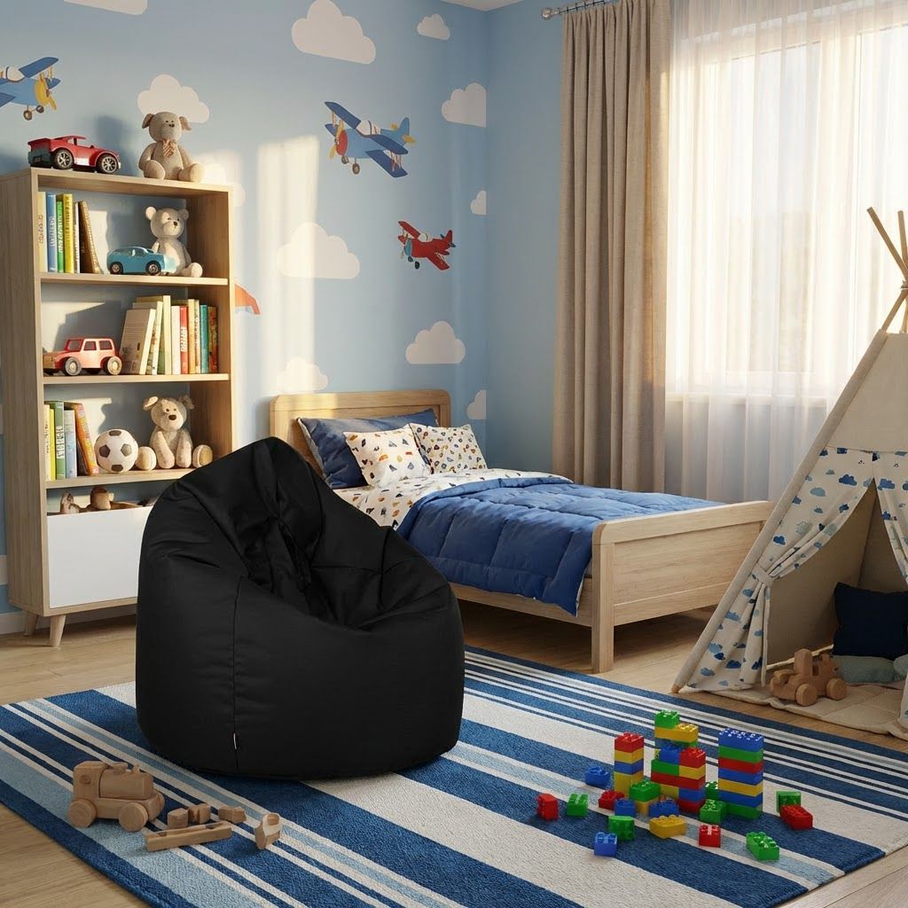 Sitzsack Flumpy Breeze L, schwarz
