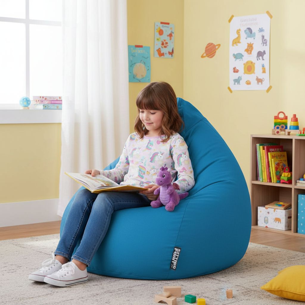 Sitzsack BeanBag Easy XL, blau